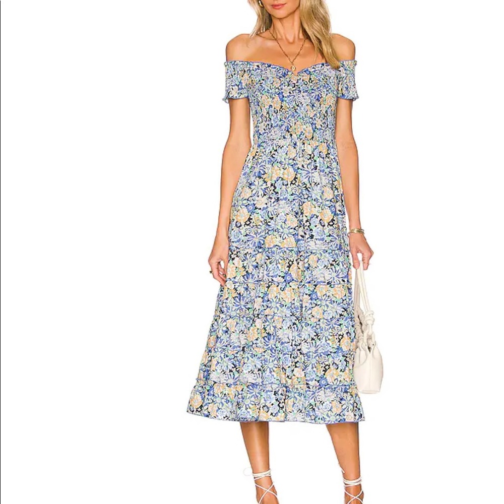 Mina Indigo Floral Sundress